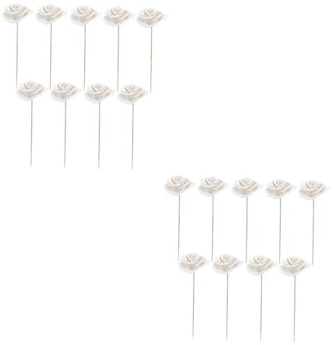 TOPBATHY 100stücke Kunstrosen Dekoration Für Hochzeiten Und Feste Schaumrose Kunstblumen Für Bastelarbeiten Innenraumgestaltung Und Fotorequisiten Für Hochzeiten Partys Und