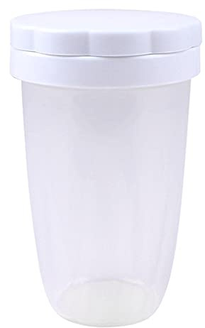 Multipurpose Sugar Flour Powdered Sugar Shaker Dust Sifter Plastic Material Powder Sugar Shakers with Lid for Baking Use Baking Tools Set Baking Accessories Baking Tools and Gadgets Storage Organizer