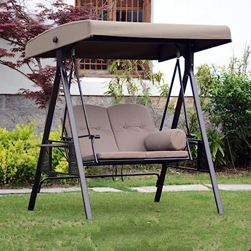 Outdoor Doppelschaukelstuhl Schaukel Hängematte für Garten Veranda Balkon Hinterhof Hängesessel für Terrasse und Außenraum