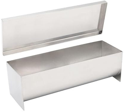 Roby – Gouttière à bûche de Noël en acier inoxydable avec couvercle – Moule professionnel démontable pour bûches, terrines et cakes