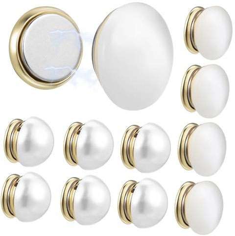 SOIMISS Ensemble De 12 Boutons De Revers Boutons De Hijab Poids Pour Voile Foulard Décorations Avec De Sécurité