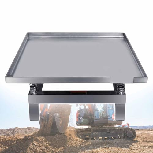 pealiritansemen Rütteltisch Aus Beton, Vibrationsprüfstand, Vibrationsplattform Aus Edelstahl, Mini-Vibrationstisch Aus Beton, Motor Mit Kupferkern, Für Labor, Ingenieurteam,50cm