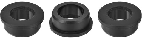 QUARKZMAN 3 Pezzi Occhielli in Gomma 35mm Foro di Perforazione, Passacavi Guarnizione 25mm ID Gommini Passacavo Scrivania Nero Siliconica per Tappo Organizzare Filo Cablaggio Casa Auto