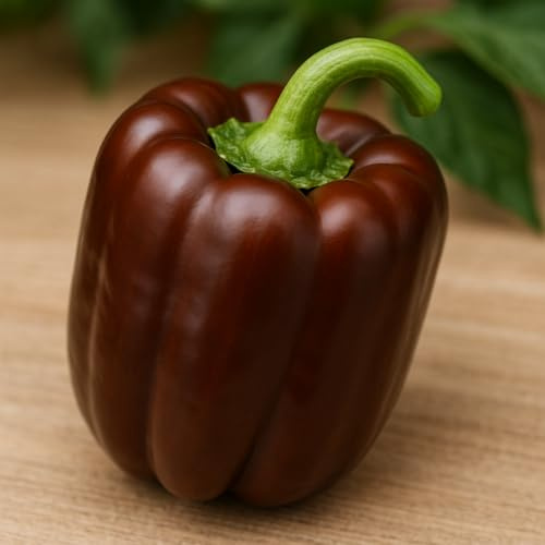 15 graines bio à semer- Le Grenier d'Abondance - POIVRON CHOCO bio - capsicum annuum