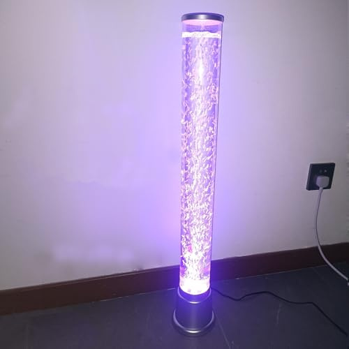 Dotauge Lámpara de Lava con Forma pez Burbuja de 2,55 pies luz Nocturna LED con 7 Colores cambiantes Regalo for el Dormitorio los niños