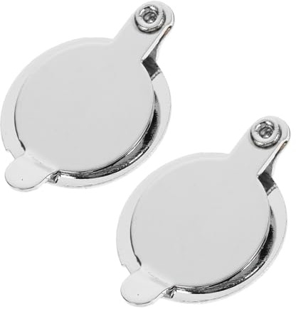 DIYEAH Türspion Abdeckung Metall 5.4x2.2cm 2 Stück Schutz für Büro und Haustür Guckloch Abdeckung mit Stecksystem für Einfachen Einbau