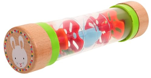 Sosoport Jouet Sablier Arc-en-Ciel en Bois pour Garçon Et Filles, Taille Compacte, Éducatif Précoce Son Apaisant, Surface Lisse Sécurisée, Portable pour Maison, Parc Et École