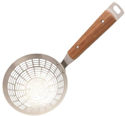 KESOTO Scolapasta, Mestolo, Filtro, Schiumarola, Cucchiaio Multifunzione, Acciaio Inox, per Sbollentare Le Verdure, per Casa, Ristorante, Piccolo