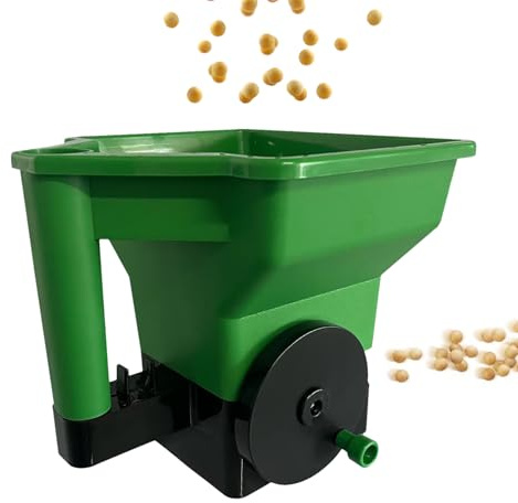 Generico Spandiconcime Manuale | Spandiconcime per Tappeto Erboso Manuale - Attrezzi da Giardino a Manovella per Prati Orti Fiori Progetti Stagionali Primavera Autunno