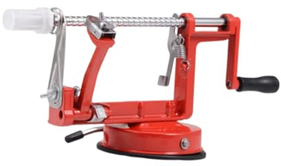 LIGIGWASH Peladora Multifuncional de Frutas con Base de Succión Antideslizante para Hogar Acero Inoxidable y Aleación de Aluminio Pelador Manual Seguro y Duradero para Manzanas y Verduras