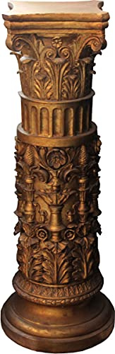 Barockkolonn Guld 103 x 37 cm - Kolonn i antik stil