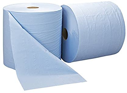 Blue Roll Wiper 360m Wiping Bumper Paper Rolls