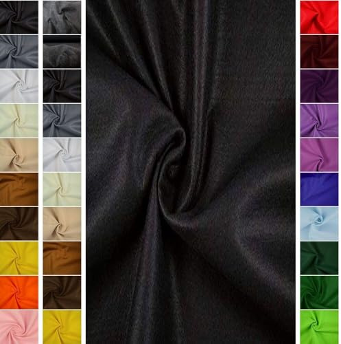 StoffBook schwarz 2mm dicke Filzrolle zum Basteln, Nähen & Sticken, vielseitiger Bastelfilzstoff, Taschengestaltung, Innenverkleidung Auto, Stoff Kleben Bastelvlies, Meterware ab 50cm, b495