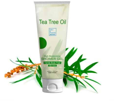 Gel de Ducha, Jabón de Baño y Champú (Cuerpo, Cara y Cabello) Combate el Olor Corporal. Purifica, Desintoxica y Limpia la Piel en Profundidad - 200 ml