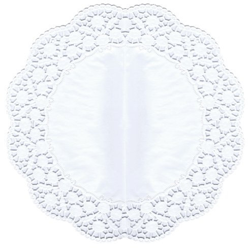 PAPSTAR 6 Tortenspitzen rund Ø 36 cm Weiss, Sie erhalten 25 Packungen á 6 Stück (insgesamt 150 Stück)