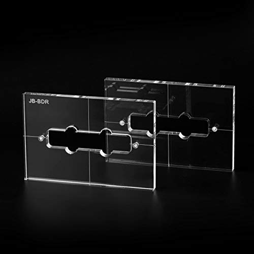 Musiclily Pro CNC Accurate Acryl Pickup Routing Vorlagen Set | für Standard Jazz Bass Hals-Tonabnehmer und Steg-Tonabnehmer