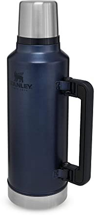 Stanley Classic Legendary Botella Termica 1.9L - Mantiene Frío o Calor 45 Horas - Termo Cafe - Cantimplora Acero Inoxidable - Sin BPA - Apto Para Lavavajillas - Nightfall