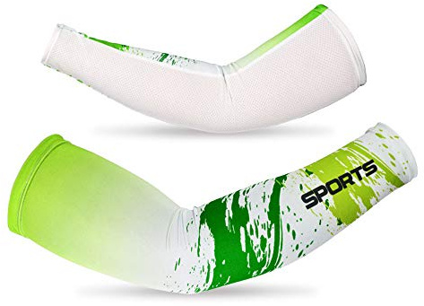 DETUCK Mangas calentadoras de brazos para ciclismo, protección UV, protección solar UPF 50+, para deportes al aire libre, transpirable, enfriamiento y compresión (un par)