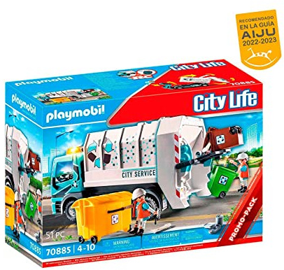 Playmobil city life camion de basura con luces
