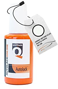 uniQum Autolack Lackstift fürs Auto für Honda Motorcycles Shasta White NH-138 Autolack Reparatur 30 ml