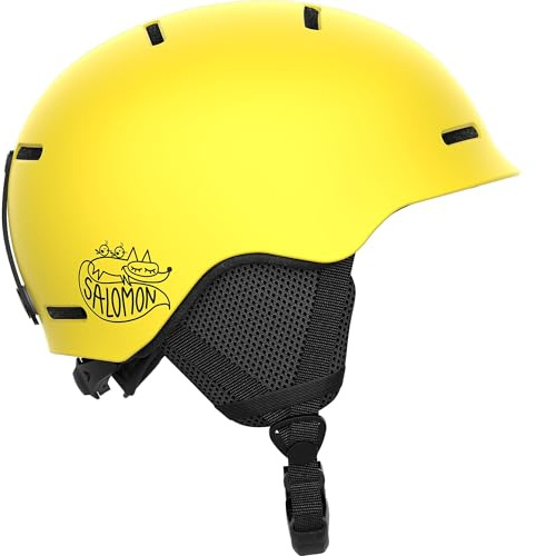 Salomon Orka, Casco Sci Snowboard Bambini: Facile da Regolare, Leggero, Giallo, KL 5659