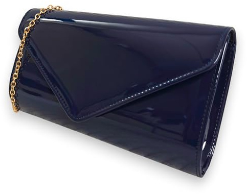 fi9 Patent Leather Bridal Wedding Evening Handbag Party Clutch Shoulder Hand Bag