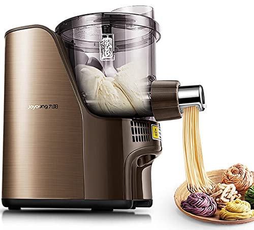 MOLVUS UK Plug Home Automatic Noodle & Pasta Maker Pressing Machine Electric Commercial Quick Noodle Machine Kitchen Healthy Food Appliance (Color : Light Yellow, Plug Type : UK)
