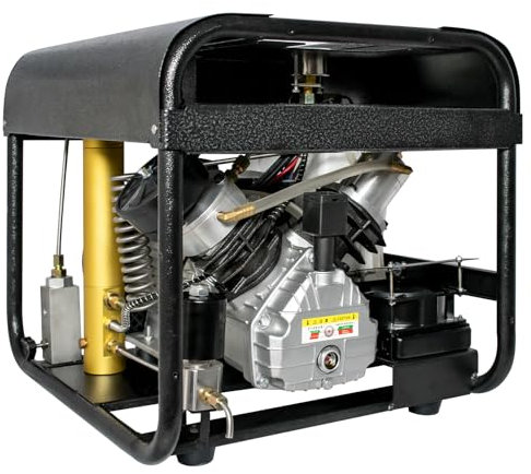 TUXING 4500Psi Pcp Compressor,High pressure Air Compressor,Auto Purge,Built-in Oil Water Filter and Water bucket for Scuba Filling Pcp Air Rifle