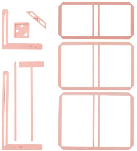 UPTTHOW Herramienta de encuadernación de 9 piezas para principiantes, plantillas completas e instrucciones de corte, se puede hacer en cuaderno, calendario, diario basura, manual
