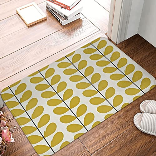 Viewked Welcome Mat for Front Door - Indoor Rug with Leaf Design - Washable, Cute Doormat for Living Room - 18x30 Inch
