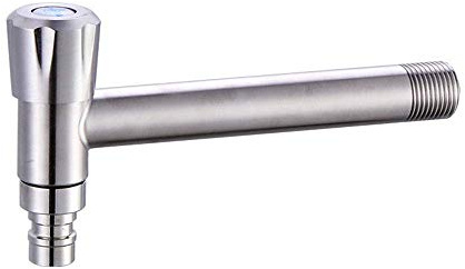 Wand-Edelstahl-Wasserhahn, Waschbecken, Waschmaschine, Kaltwasserhahn, Küchenspüle, Wasserhähne erforderlich, kleines Geschenk