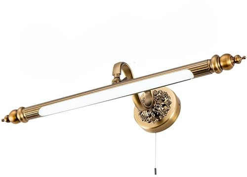 LOJAX Lampada da specchio per bagno retrò a LED, lampada da bagno retrò ruotante di 180°, lampada da parete per specchio da bagno antica con luce da specchio retrò