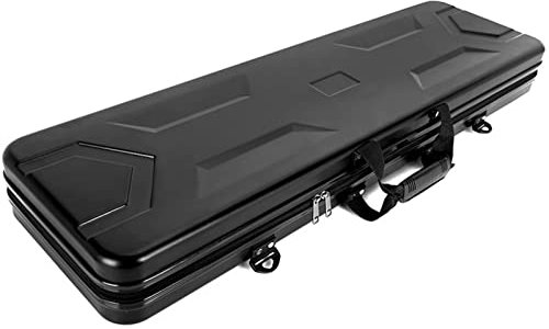 ANSNOW Hartschalen-Gewehrtasche, Taktischer Gewehrkoffer, Hartschalentasche, Stoßfest, Wasserdicht, Für Waffen, Drohnen, Angelruten, Schutz, Lagerung/Noir/110Cm