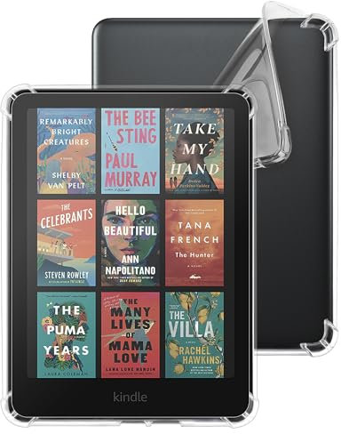 WALNEW Clear Hülle für Kindle Paperwhite 12. Generation (2024 veröffentlicht) und Kindle Colorsoft Signature Edition, Ultradünne, Weiche, Transparente TPU-Schutzhülle (Klar)