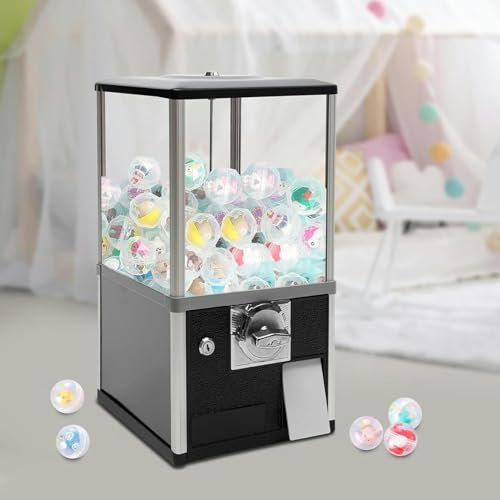 LYJYUJIE Distributeur Automatique pour Enfants distributeurs automatiques commerciaux Distributeur Automatique de Capsules de Gomme de Bonbons avec serrures pour Jouets à Capsules ~/