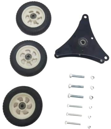 harayaa Ruote per del carrello Ruote girevoli Utilità Robuste Sostituisci ruote triangolari per carrelli in movimento, carriole, carrelli per