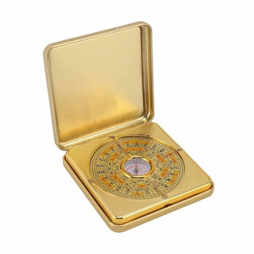 Feng Shui-Kompass, umklappbarer Deckel, Luo Pan, chinesischer Alter chinesischer Kompass, Zhou-Lernen, Wohn-Feng Shui-Kompass, Luo Pan, chinesischer Alter chinesischer Kompass (Small 8x26cm)