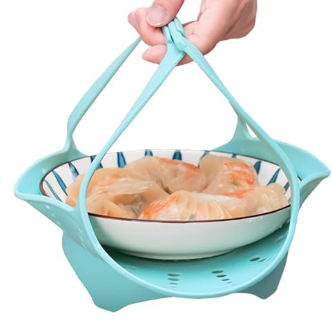 Cesta para cocinar al vapor silicona para verduras – Inserto para cocción al vapor multifuncional, cesta para olla, cesta para cocción al vapor resistente, accesorio de cocina de silicona, Cottur