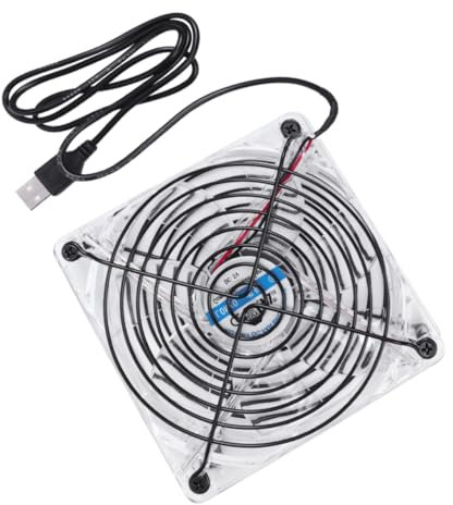 DIYEAH Ventilateur Pour Routeur Récepteur Console De Jeu Pc Boîtier Tv Avec Led Et Débit Air Élevé