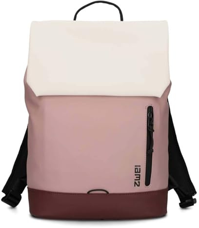 Zwei Kurier-Rucksack Cargo CAR130 Daypack 8 Liter Laptop-Rucksack für Damen, Herren oder als Schulrucksack für Jungen & Mädchen, leicht, wasserfest, sportlicher City-Rucksack (white-bordeaux)