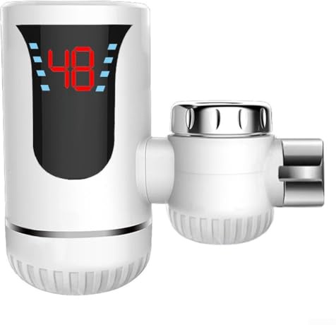 Instants Hot Water Tap, Water Temperature Heaters with Digital Display Tankless Heating for Instant Dual-use Electric