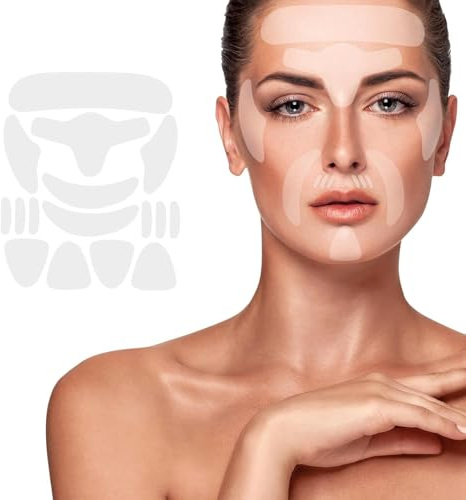 MKVZIYE 160PCS Parches Antiarrugas,Facial Patches Parches de Antiarrugas transparente la frente Cara barbilla boca ojos,eliminar las Líneas Finas las arrugas&líneas de patas de gallo