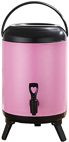 Dispensador de fuente de agua aislado, termo de 8 L para bebidas frías y calientes con grifo y trípode plegable para té, café, leche
