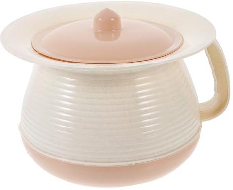 WESIEVYA Pot de Chambre Bébé en Polypropylène avec Couvercle, Urinoir Portable Unisexe, Seau à Urine Compact et Stable pour Garçon et Filles, Bassin de Lit Hygiénique Facile à Nettoyer,