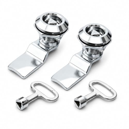 EUQWOSDD 2PCS Triangle Cam Locks, Electric Gas Meter Box Locks with Keys for Mailbox Cabinet Drawer Bin