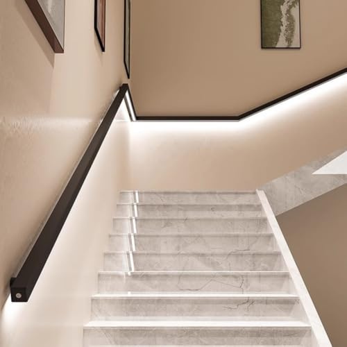 Pasamanos Para Escaleras Con Iluminación LED, Pasamanos Para Escaleras De Interior, Luz LED Con Sensor De Movimiento Para Pasamanos, Para Terrazas Exteriores Y Escaleras De Interior