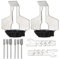 Mesee 2 Packs Chainsaw Sharpening Attachment Kit, Chains Saw Sharpener Guide Drill Adapter Electric Grinder Sharpening Polishing Rotary Tool Accessory Set