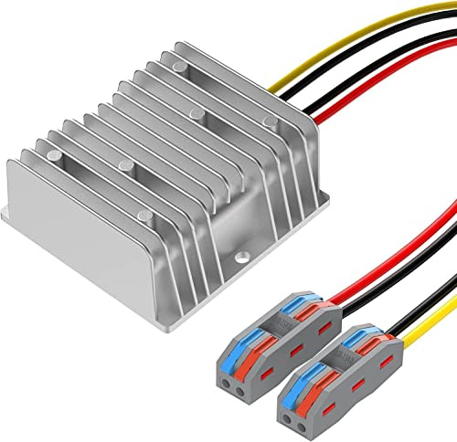 DC-DC 36V 48V Buck to 24V 20A 480W Voltage Regulator Buck Converter Golf Cart Speed Reducer Power Converter Waterproof Module Transformer Automotive Truck Vehicle Marine Transformer