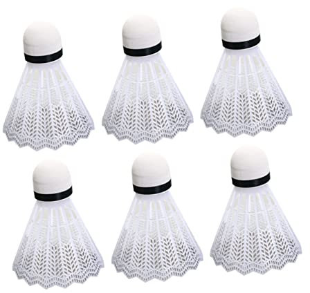 Supvox 24St Stadion sitzkissen weiße Outfits Badminton-Federbälle Federball aus Nylon Fachmann Parkstopper kugelausstecher Fitness-Badminton Federbälle im Freien draussen Nylonkugel Kind
