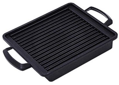 Antihaftbeschichtete Grillplatte Outdoor Tablett Tragbare Grills Pfannen Gase Kochplatte Rechteckige Platte
